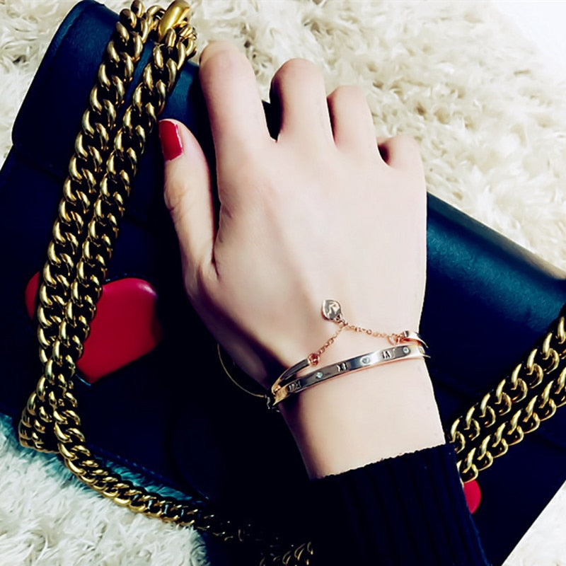 Rose Gold Stainless Steel Bracelets