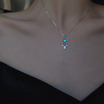 Silver Color Hot Sale Micro Dream Catcher Zircon Necklace