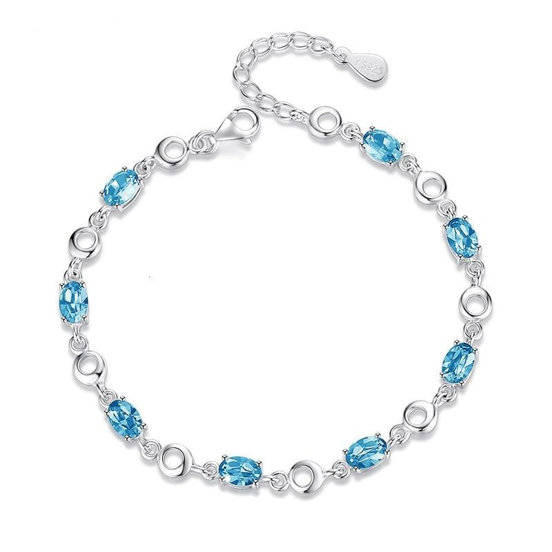 Silver 925 Jewelry Topaz Bracelets