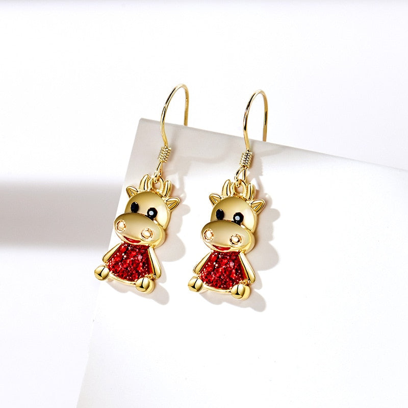 Animal Bull Earrings for women