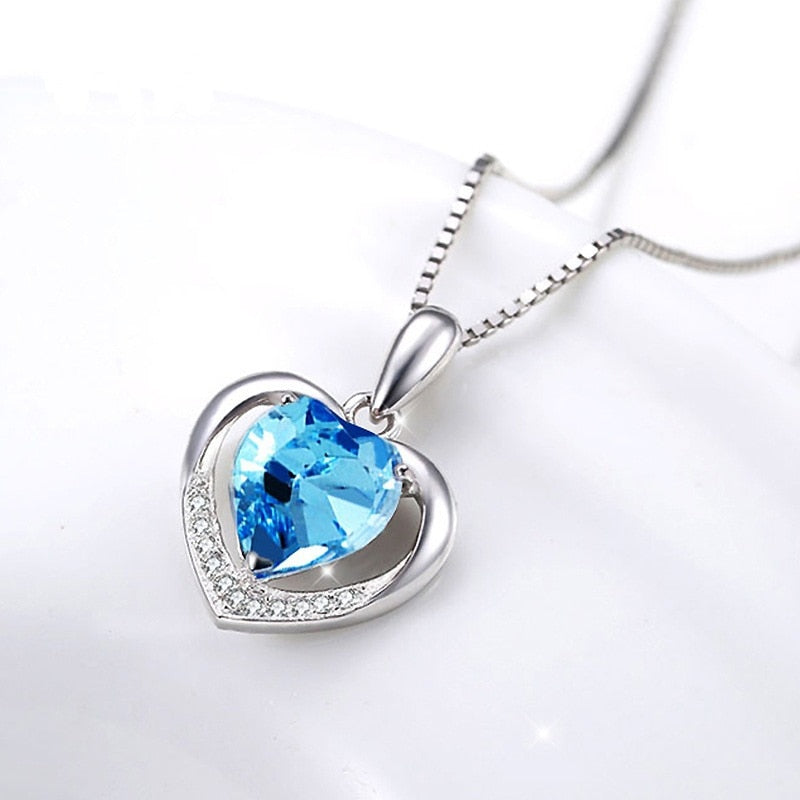 Heart shaped Gemstone Pendant