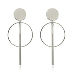 Long Crystal Tassel Gold Color Dangle Earrings