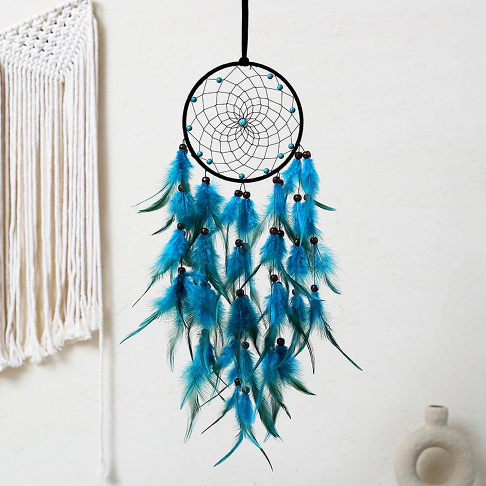 Light Blue Dreamcatcher Pendant