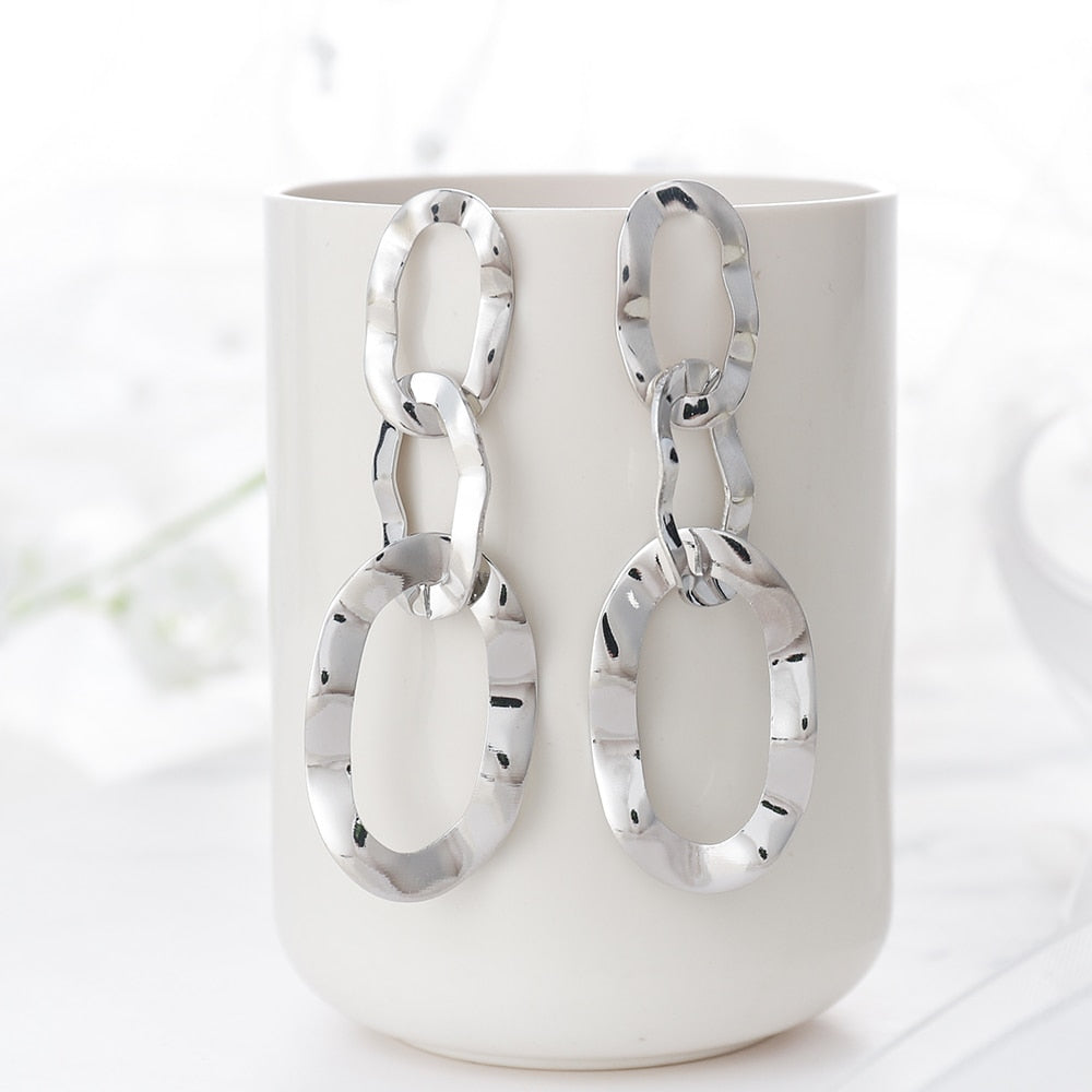 Circle Drop Earrings