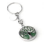 Luxury Crystal Stone Tree of Life Keychain