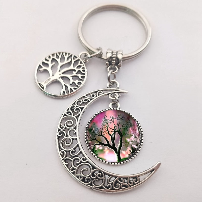 Tree of life statement keychain