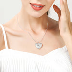925 Sterling Silver Photo Frame Pendant Necklace