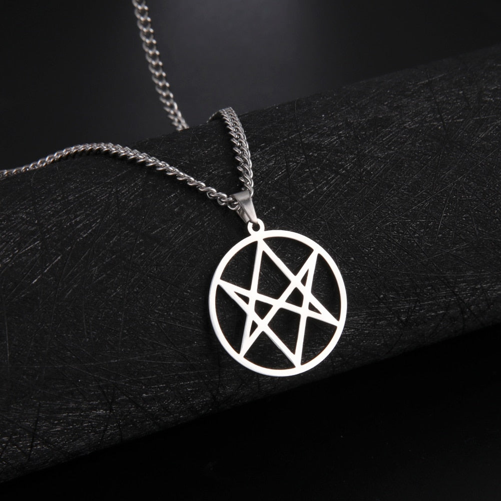 Unicursal Hexagram Religious Symbol Geometry Amulet Pendant