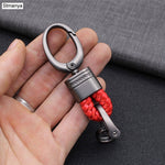 hand-woven leather Car Key Ring