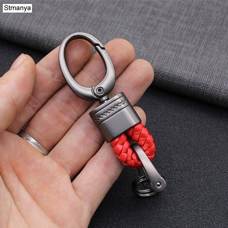 hand-woven leather Car Key Ring