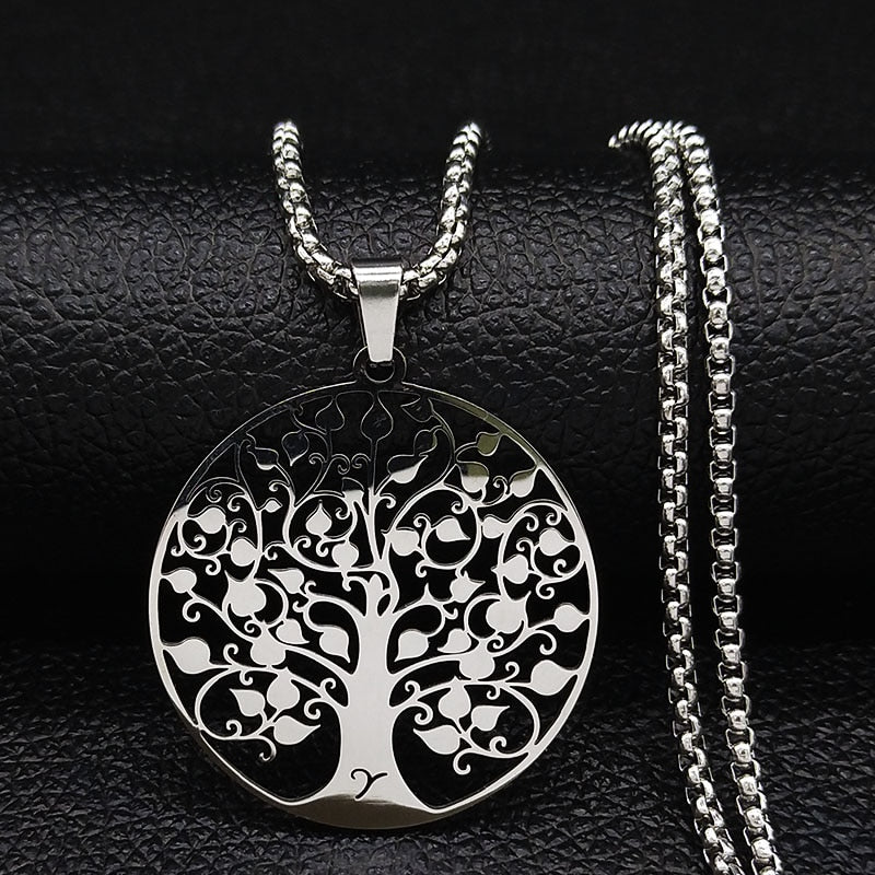 Tree of Life Stainless Steel Necklace