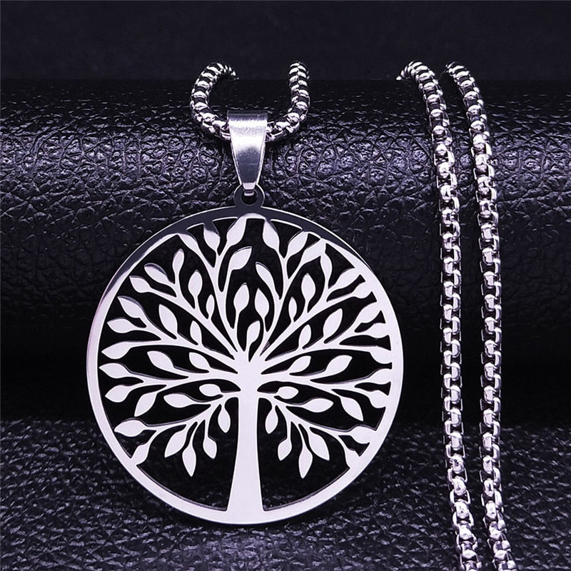 Tree of Life Stainless Steel Necklace