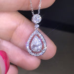 Solid 925 Silver Color Necklace