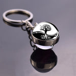 Glass Ball Pendant Keychains