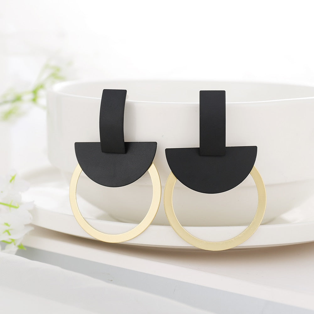 Circle Drop Earrings