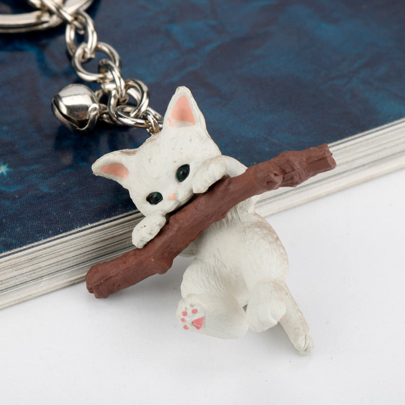3D cat keychain