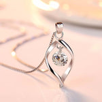 zircon retro simple pendant necklace