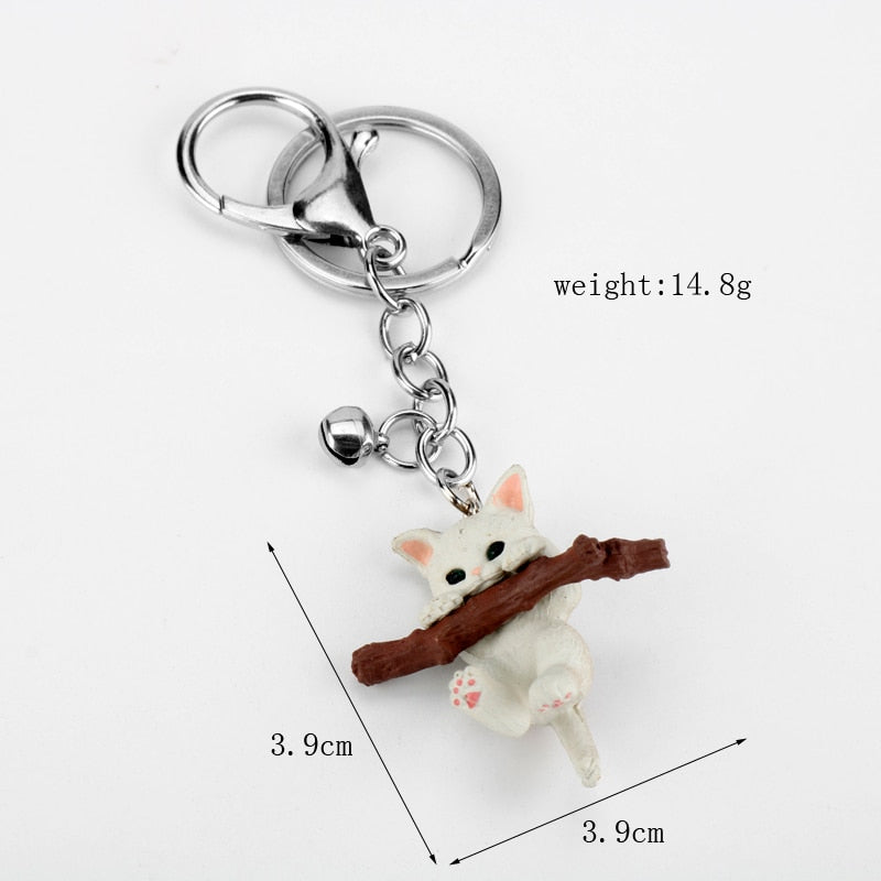 3D cat keychain