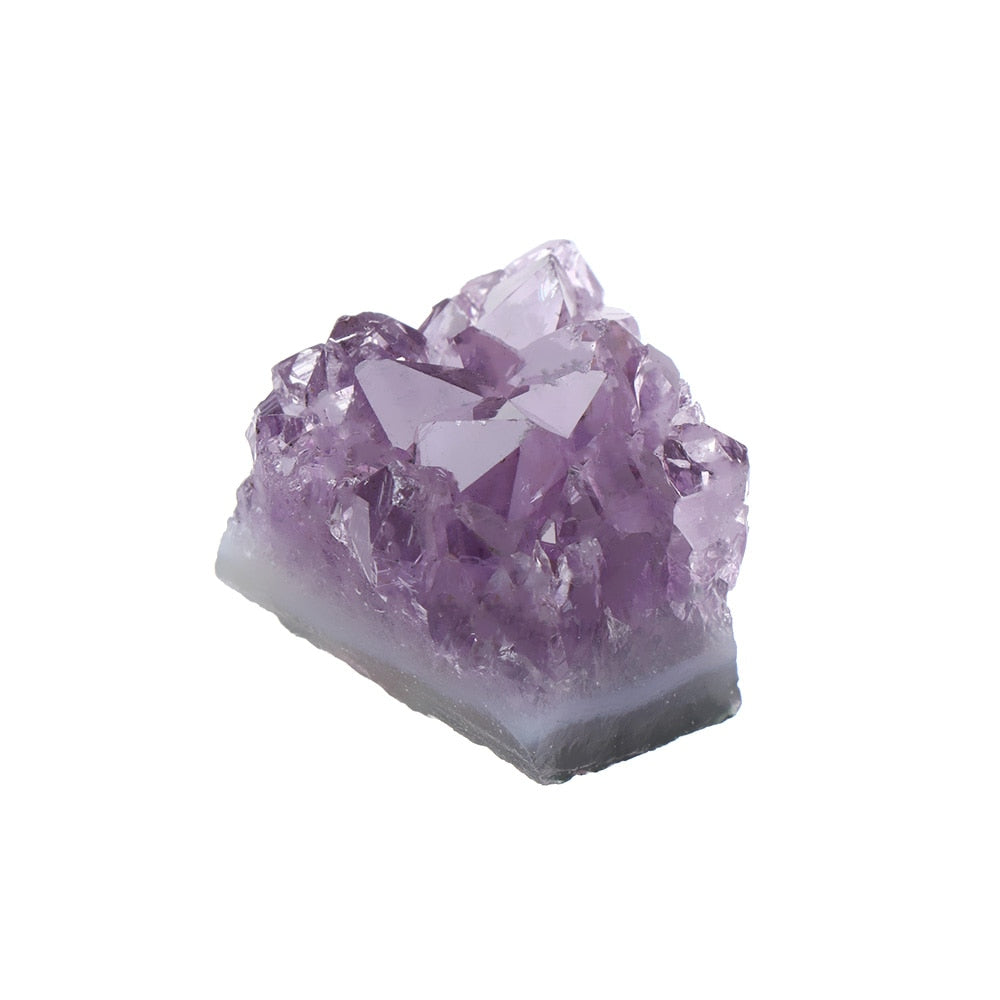 Natural Amethyst Cluster Quartz Crystal Mineral Specimen Healing Stone