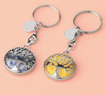 Luxury Crystal Stone Tree of Life Keychain