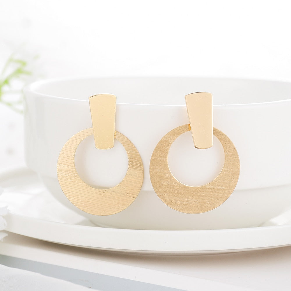 Circle Drop Earrings