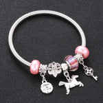Antique Original Crown key lock Shape 6 colors Charm Bracelets