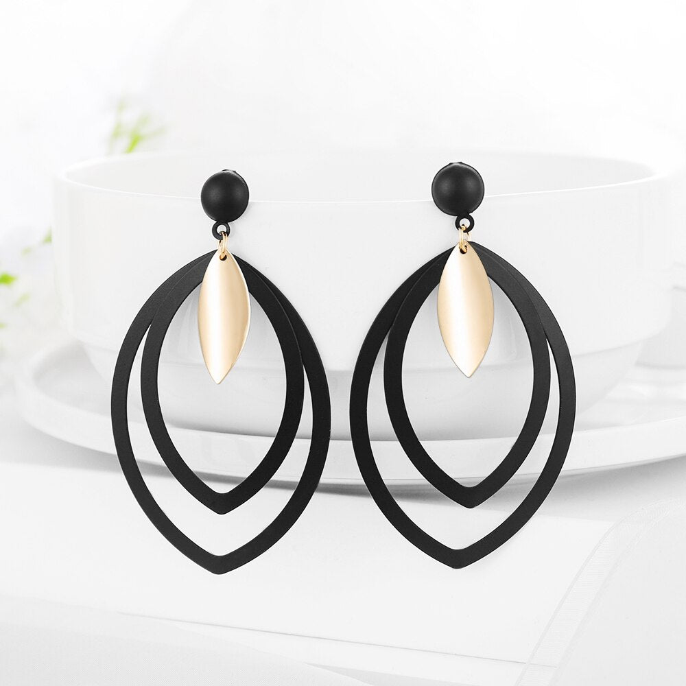 Circle Drop Earrings