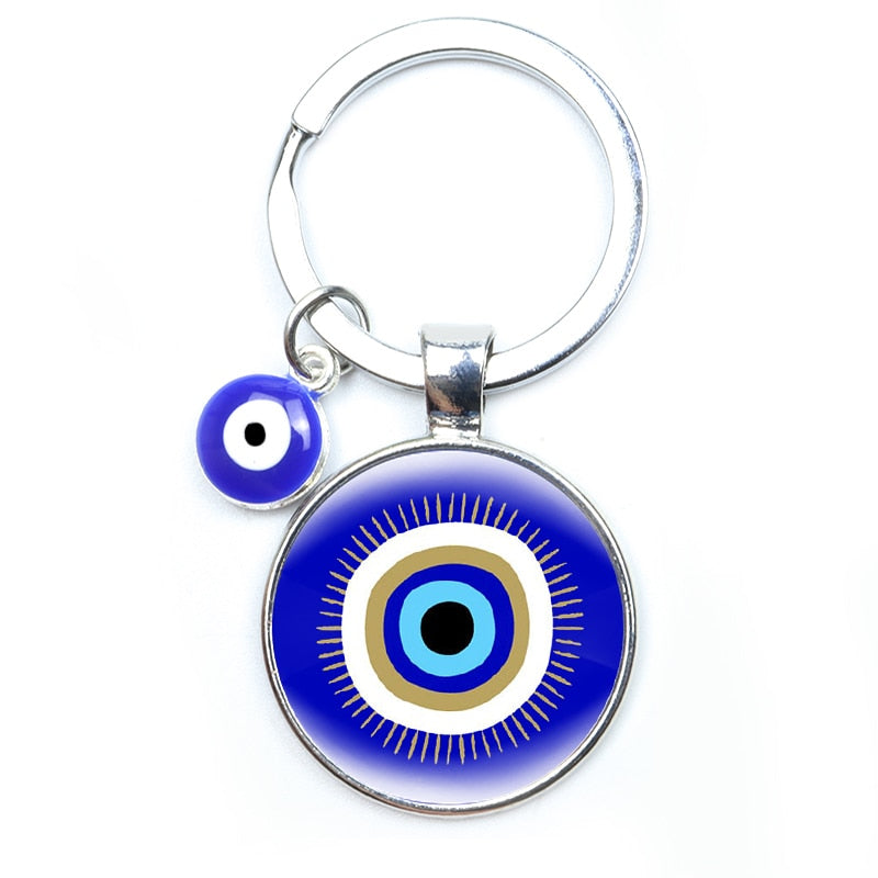 Blue Turkish Evil Eye Creative Keychains