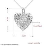 925 Sterling Silver Photo Frame Pendant Necklace