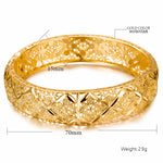 24k Gold Color Ethiopian Jewelry Bangles & Bracelet