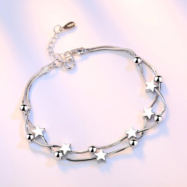 925 Stamp Sterling silver jewelry fashion woman bracelet