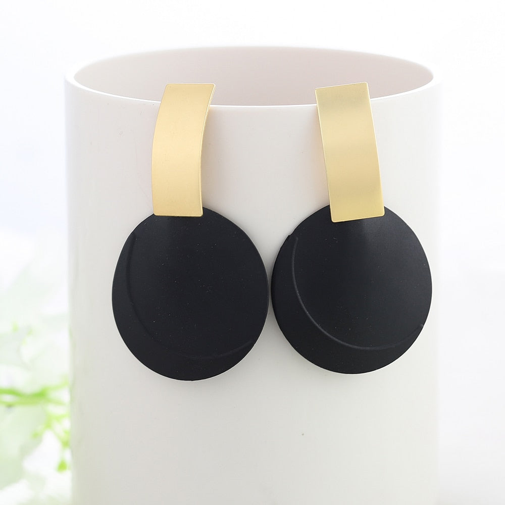 Circle Drop Earrings