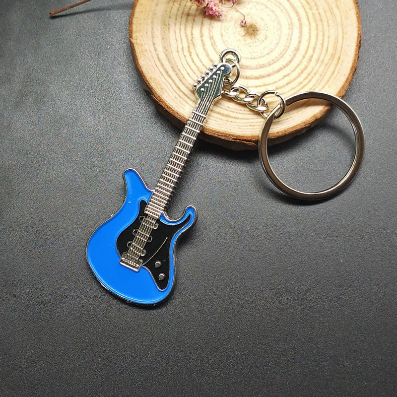 Guitar Metal 6 colour KeyChain