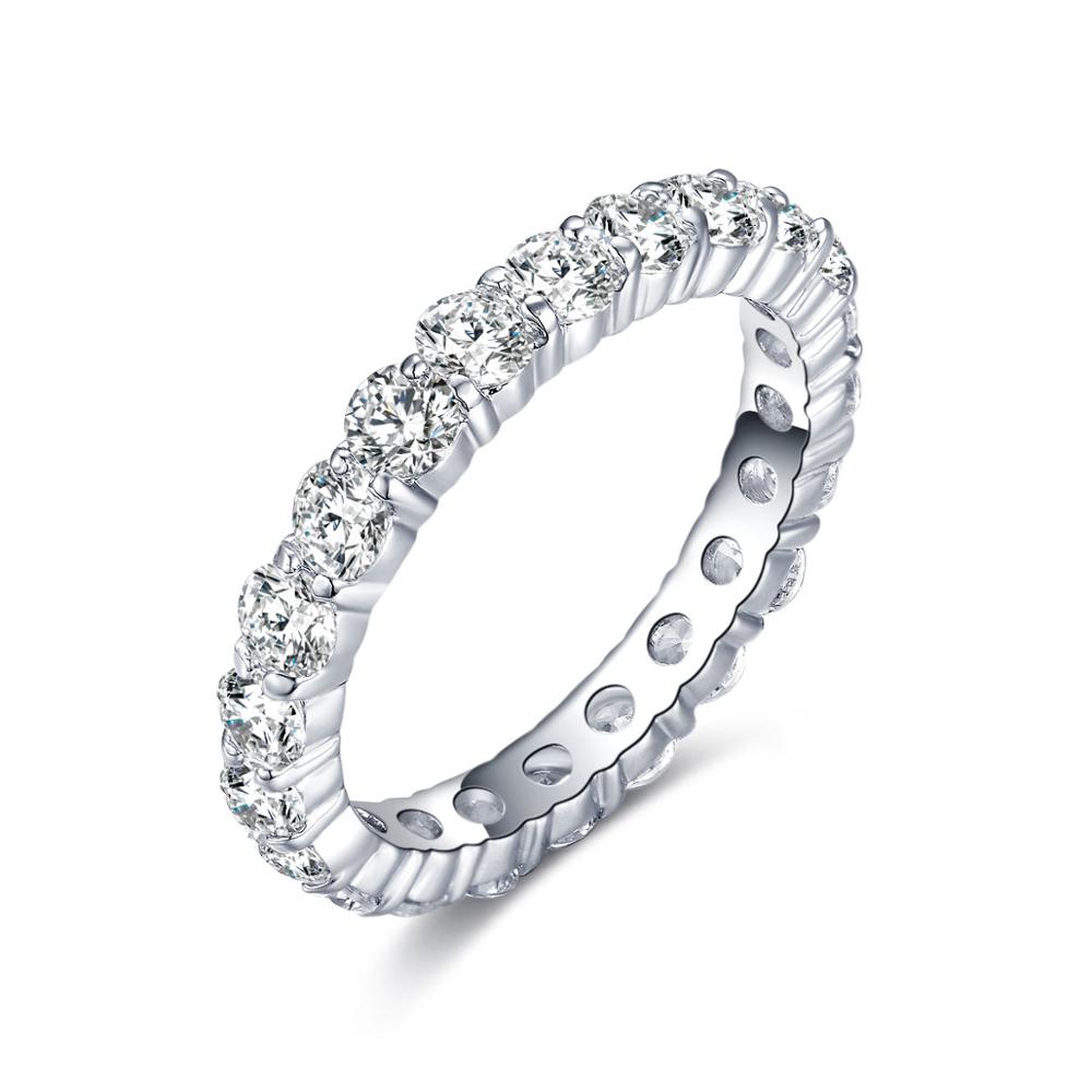 Wedding Bands Eternity Rings with Zirconia for Women