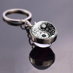 Glass Ball Pendant Keychains