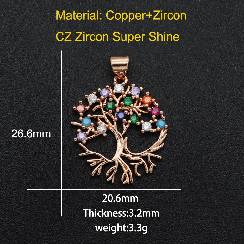 CZ Charms Cactus Necklace Pendant Accessories
