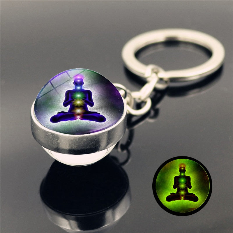 Seven Chakra Keychain