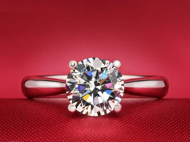 18K White Gold Zirconia Wedding Ring