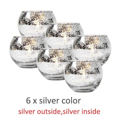 Mercury Glass Candle Holders Votive Tealight Candlestick