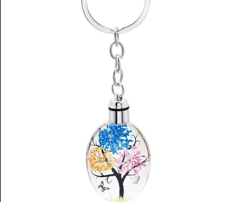 Silver Color Tree Keyring