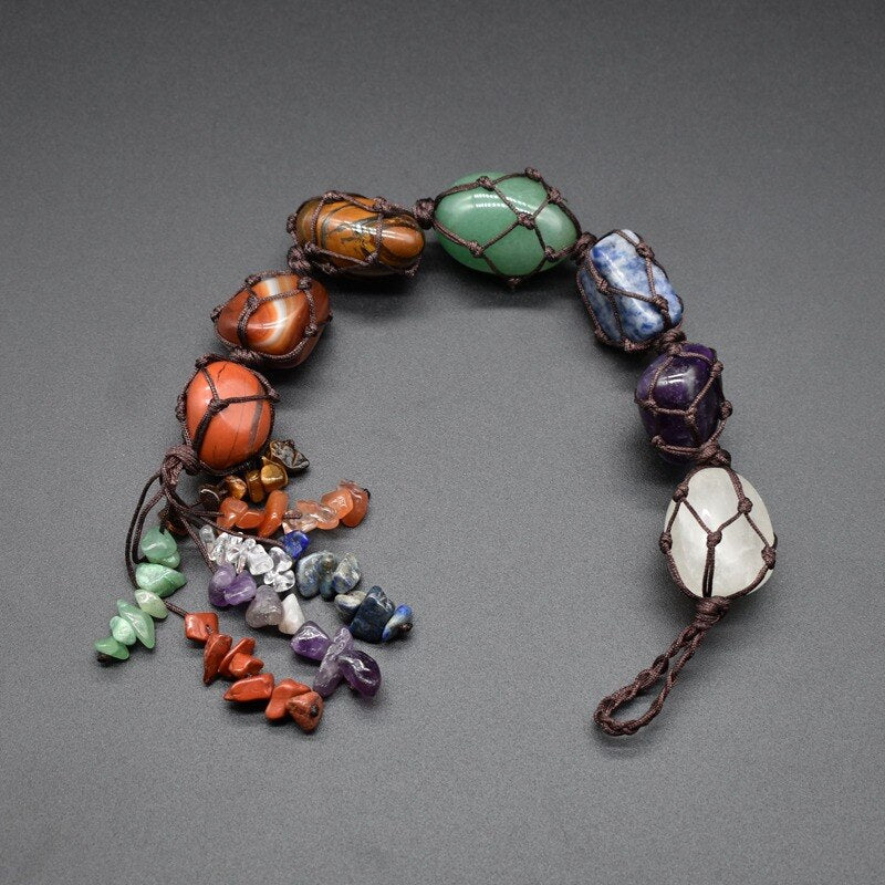 Natural Stone Car Dangle Keychain