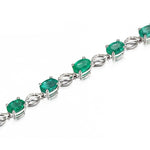 Silver 925 Jewelry Emerald Gemstone Bracelets