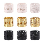 Christmas Lron Hollow Candle Holder