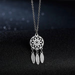 Fashion Retro Stainless Steel Dream Catcher Pendant Necklaces