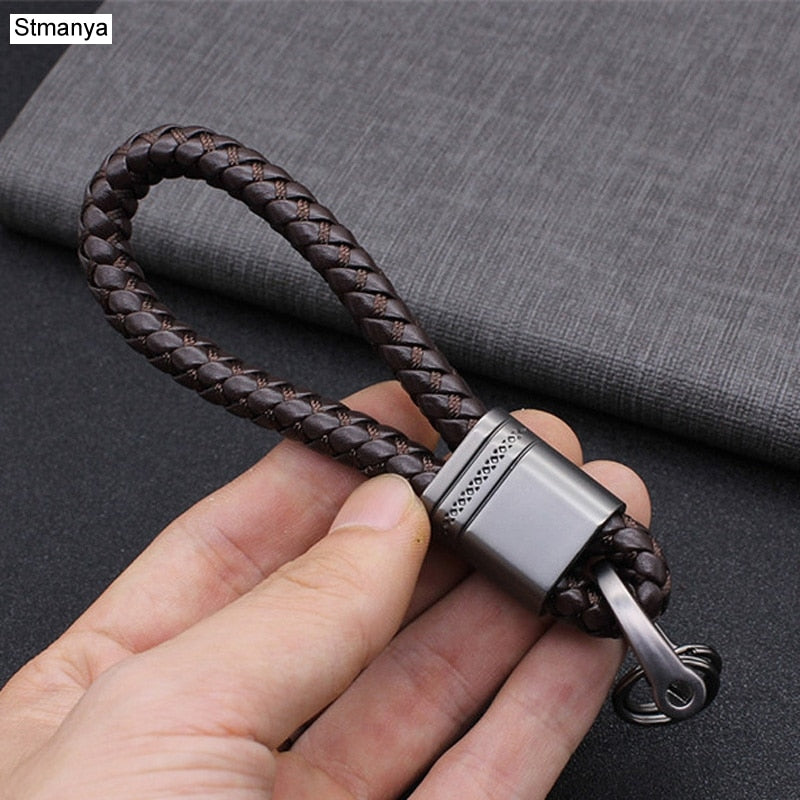 hand-woven leather Car Key Ring