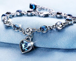 925 Sterling Silver Heart Bracelets