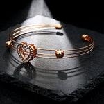 Anniversary Wedding Necklace Earrings Bangle Ring Set