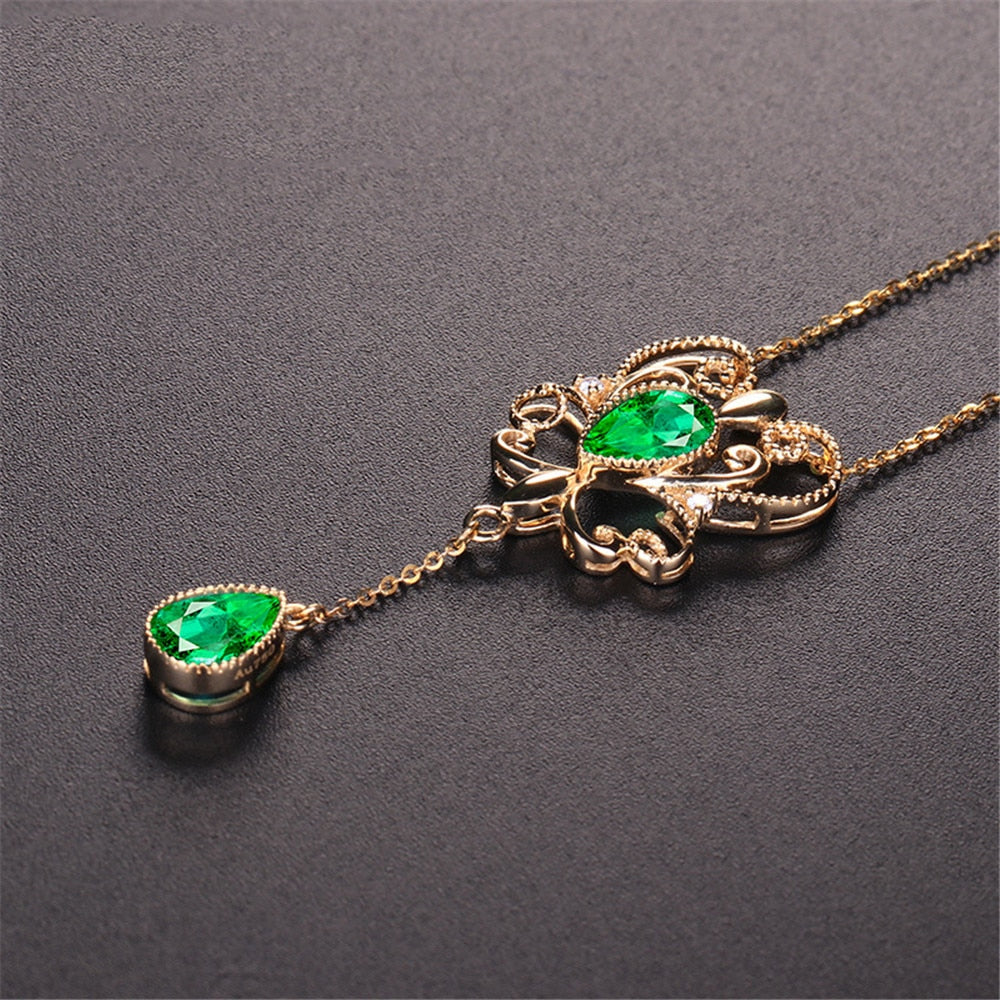 Gemstones pendant necklace