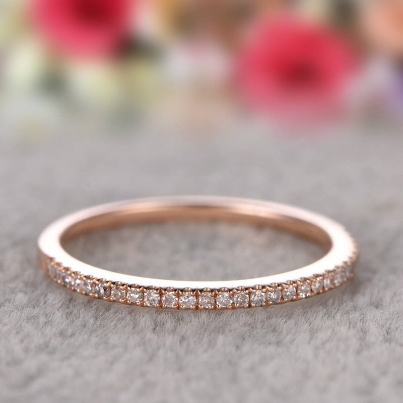 Elegant Zircon Crystal Engagement Rings