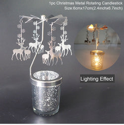 Metal Rotating Candle Holder
